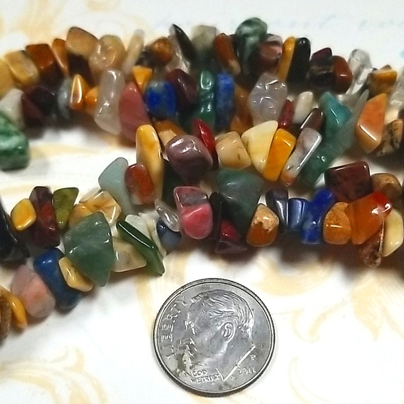 Vintage 1970s Boho Semi-precious Stone Necklace - Picture 8 of 8